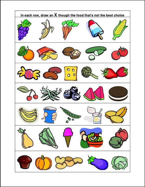 Healthy And Unhealthy Food Worksheet For Preschool241341 Healthy