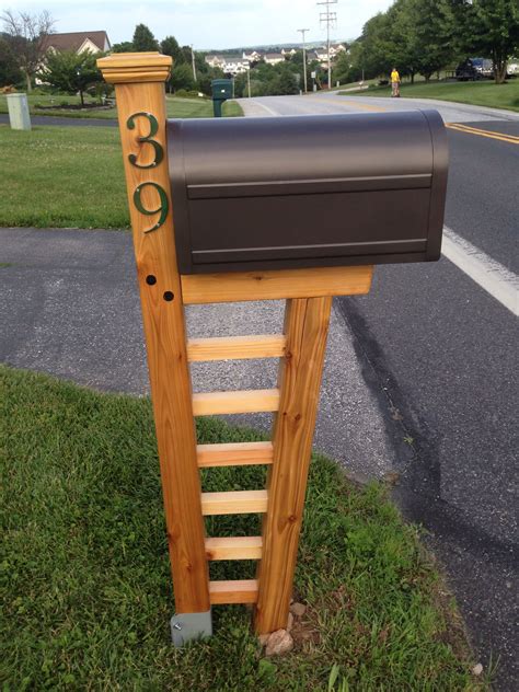 Diy Cedar Mailbox Post 10 Degree Front Post And Mortised