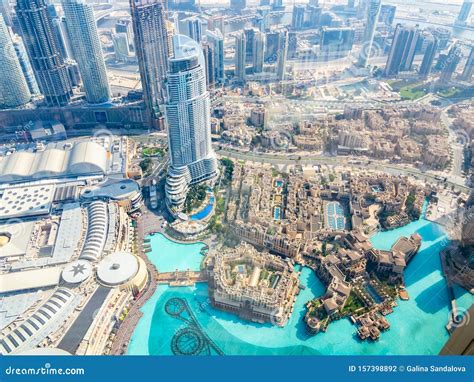 Der Fantastische Ausblick Auf Dubai Vom Höchsten Gebäude Der Welt