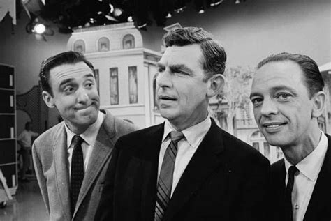 from left american television actors jim nabors andy griffith and the andy griffith show