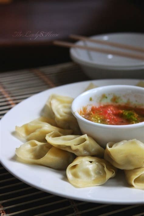Momo Nepali Style Steamed Dumplings With Hot Tomato Chili Sauce The