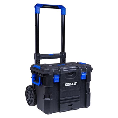 Kobalt Case Stack 215 In Black Plastic Wheels Lockable Tool Box In The