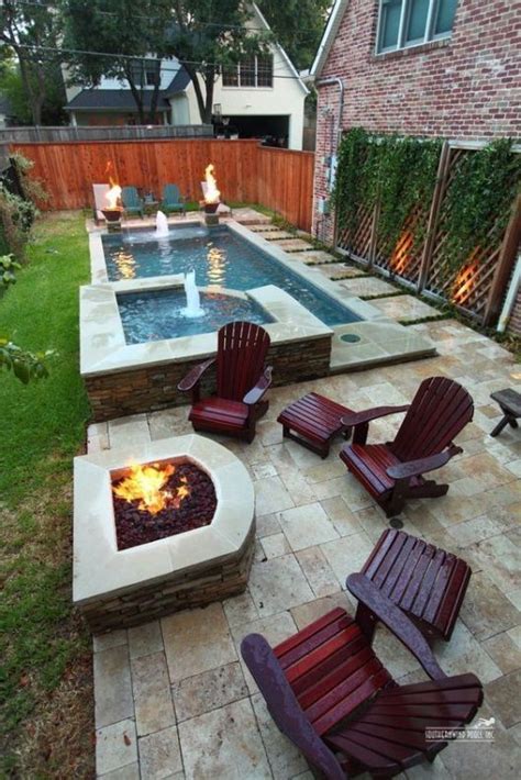 Small Inground Pool 25 Admirable Ideas For A Narrow Backyard Recipegood Small Outdoor