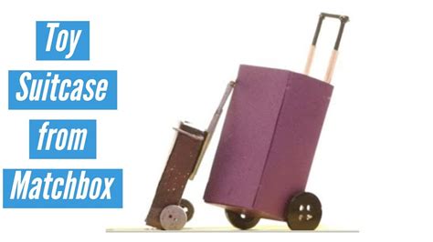 Diy Travel Luggage I How To Make A Toy Suitcase I Rolling Luggage Toy