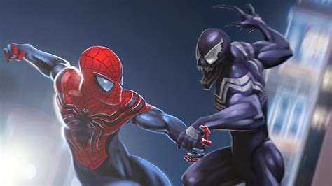 Venom Vs Spiderman Wallpaper