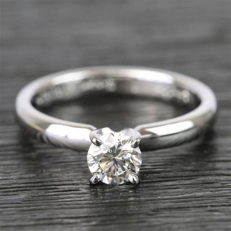Classic Solitaire Half Carat Round Diamond Engagement Ring