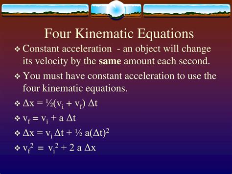 Ppt Quick Review Four Kinematic Equations Free Fall Powerpoint