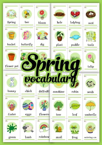 Spring Vocabulary Teaching Resources