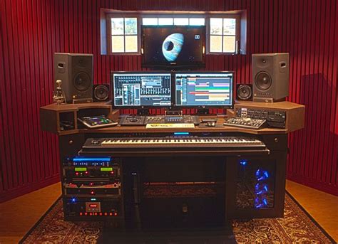Acme furniture suitor music recording studio desk, black. FINALLY building my new studio desk! - Gearslutz.com | studio equipment | Pinterest | Custom ...