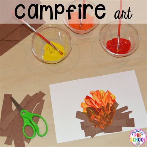 Summer camp crafting ideas and camping arts, crafts and activities for kids and children of all ages. Camping Centers and Activities - Pocket of Preschool