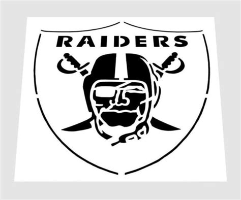 Nfl Oakland Raiders Stencil Free Usa Sandh Raider Nation 6 X