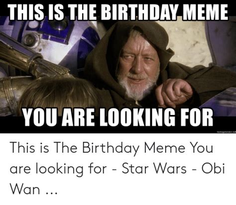 Star Wars Happy Birthday Meme