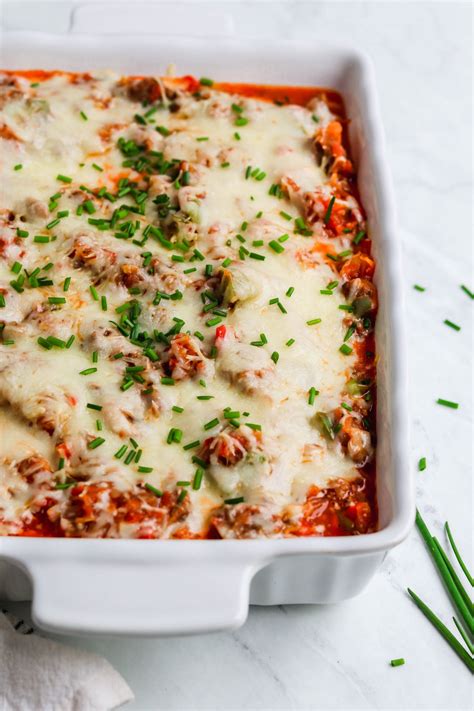 Spaghetti Squash Pizza Casserole For The Love Of Gourmet