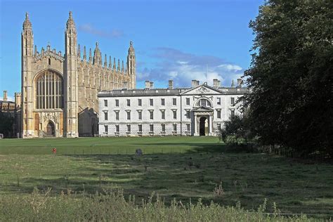 Kings College Chapel And The Gibbs Building Photographed Across The