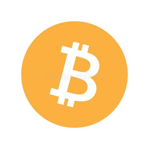 Icône De Symbole De Bitcoin Illustration De Vecteur Illustration Stock