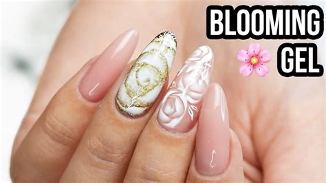 Easy Rose Nails Using Blooming Gel Youtube
