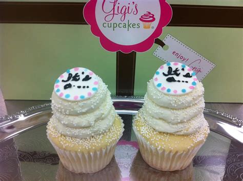 Gigi's baby gender reveal cupcakes. | Gender reveal cupcakes, Gender reveal party, Baby gender ...