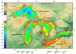 Great Lakes Depth Map More Maps Of Great Lakes Gt Gt Maps On The Web