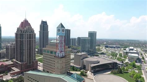 Aerial View of Downtown Mississauga - YouTube