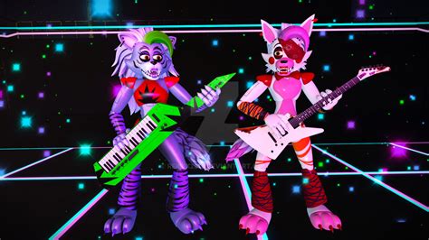 Sfmfnaf Roxy And Mangle Ready For The Show By Reilex2818 On Deviantart