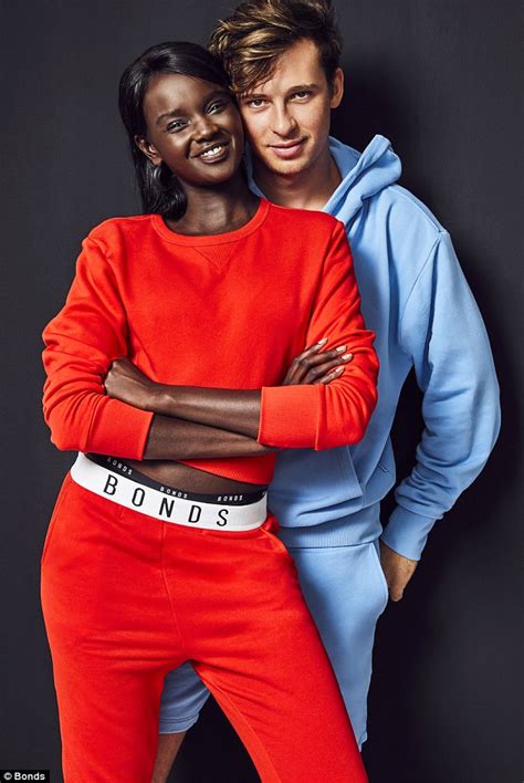 Duckie Thot Stars In New Bonds Campaign With Flume Daily Mail Online