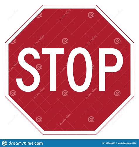 Stop Sign Stock Vector Illustration Of Miles Isolated