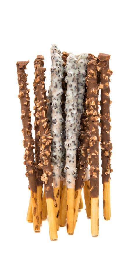 Chocolate Dipped Cookie Sticks Stock Image Image Of Creativity
