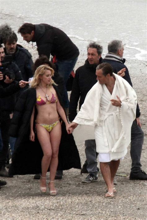 Ludivine Sagnier Spotted In A Bikini While Filming The New Pope With