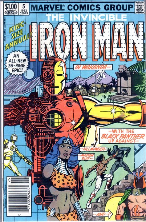 Iron Man Comic Book King Size Annual 5 Marvel Comics 1982 NEAR MINT