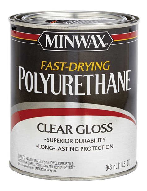 Minwax Gloss Clear Fast Drying Polyurethane 1 Qt Ace Hardware