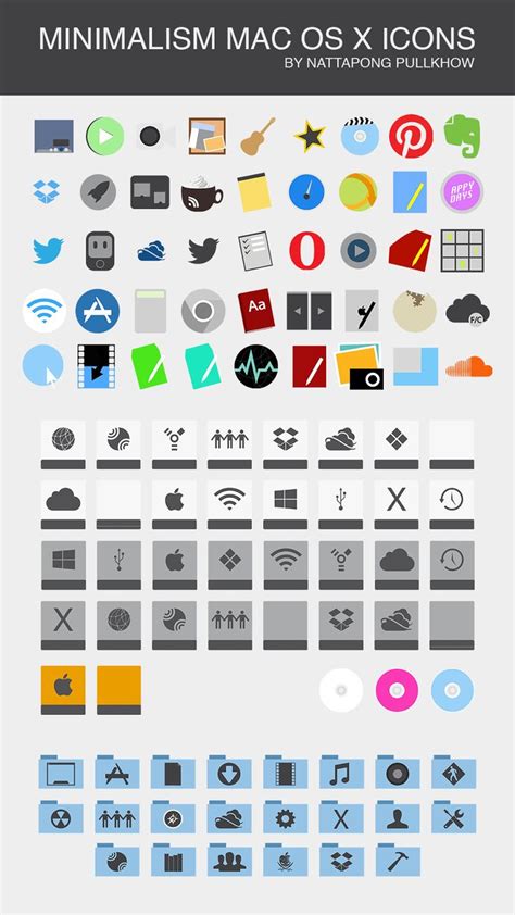 Ai, svg, psd or icon font source files of all our icons as well as png files in all sizes. MINIMALISM Mac OS X ICONOS | Cleodesktop - Personaliza ...
