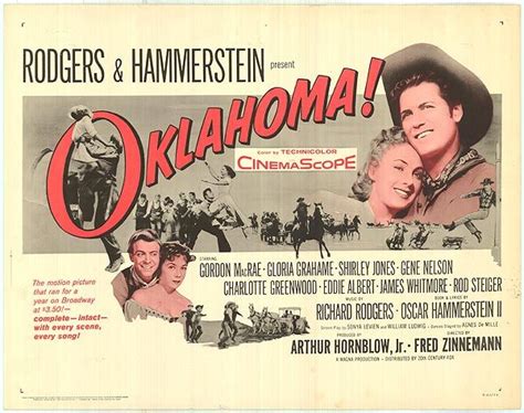 The song oklahoma!, from r&h's musical of the same title, in which curly (gordon macrae) and laurey (shirley jones) look. oklahoma 1955 movie | Oklahoma movie posters at movie ...