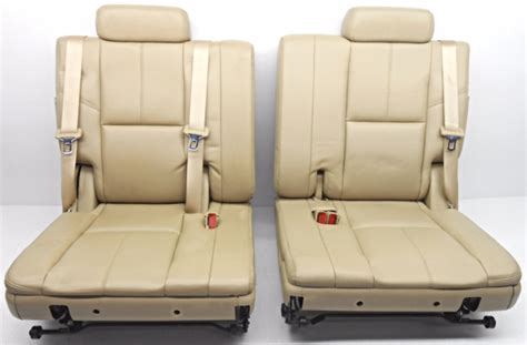 Oem Chevrolet Tahoe Yukon Suburban Third Row Seat Lh And Rh Leather Tan