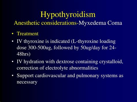 Ppt Thyroid Disease And Anesthetic Considerations Powerpoint