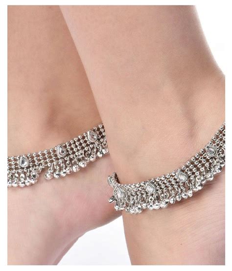 Charms Silver Designer Anklets Buy Charms Silver Designer Anklets