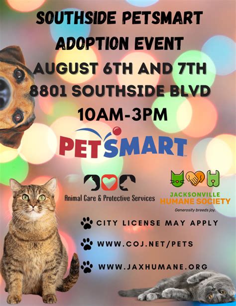 Petsmart Southside Free Adoption Event Jacksonville Humane Society