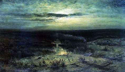 Description Paintings Alexei Savrasov “moonlit Night Swamp ️