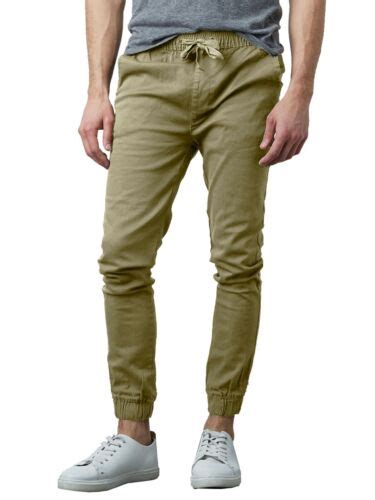 Mens Twill Stretch Jogger And Cargo Pocket Pants Chinos Work Lounge Active NEW EBay