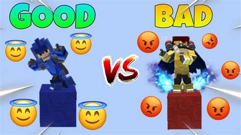 Good Players Vs Bad Players In Bedwars Blockman Go Bedwars Youtube