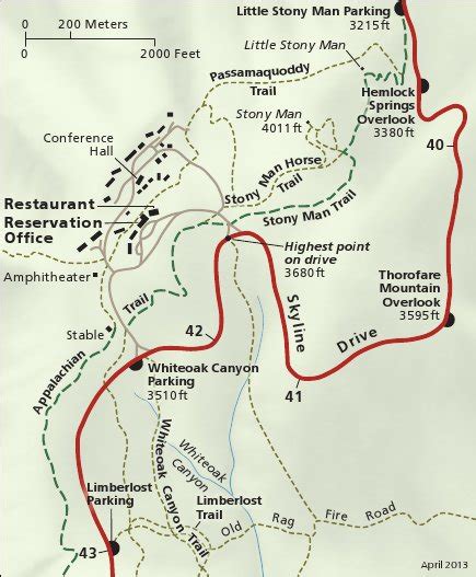 Map Of Shenandoah National Park Maps Model Online
