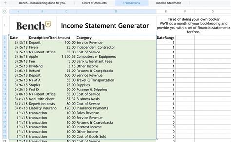 Microsoft Excel Accounting Template Database