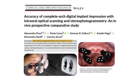 An In Vivo Prospective Comparative Study Accuracy Of Complete‐arch