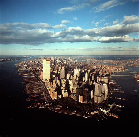 Aerial View Of The Lower Manhattan Skyli Photograph By Henry Groskinsky