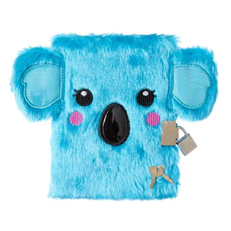 Image For Fluffy Small Animal Lockable Notebook From Smiggle Uk Cute