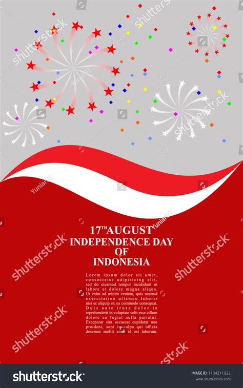 Poster Hari Kemerdekaan Indonesia Ilustrasi