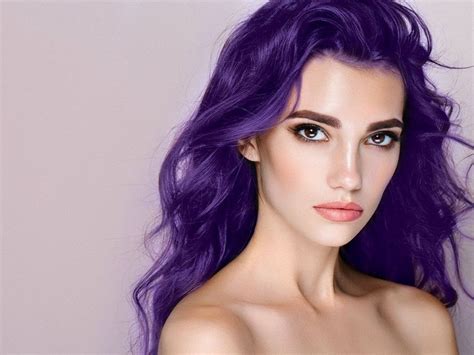 Get Most Attractive Look With Dark Purple Hairs Colour Human Hair Exim