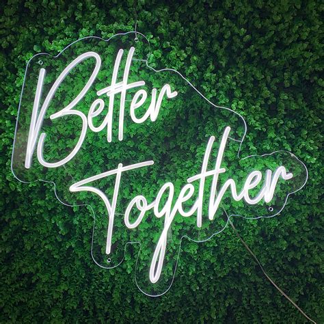 Custom Better Together Sign Neon Wall Sign Better Together Etsy