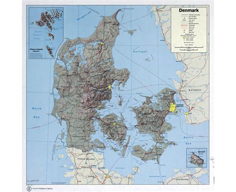 Los mapas políticos son muy útiles para aprender los países. Dinamarca aeroportos mapa - aeroportos Internacionais en ...