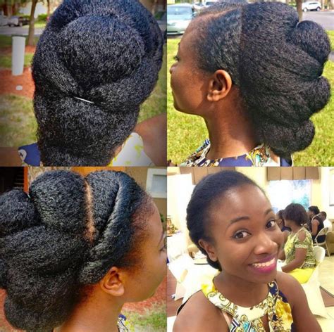 Or you may also straighten your hair before shaping it into an updo. The Most Stunning Natural Hair Updo's Ever!!! Black ...