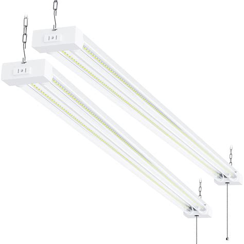 Sunco Lighting 2 Pack Led Utility Shop Light 4 Ft Linkable Integrated